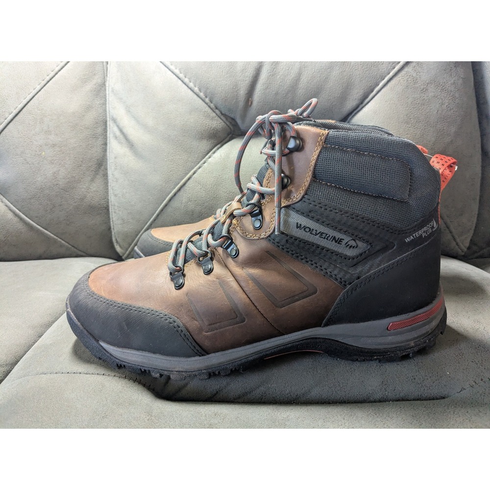 Wolverine Rev NXT Waterproof Plus Leather Work Boots Brown/Black Mens 14 W231044